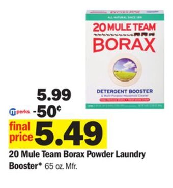 20 mule team borax powder laundry booster