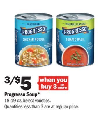 Meijer Progresso soup offer
