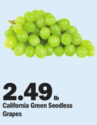 Meijer California green seedless grapes offer