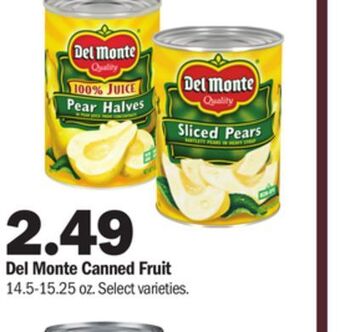 Meijer Del monte canned fruit offer