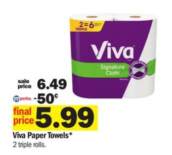 Meijer Viva paper towels offer