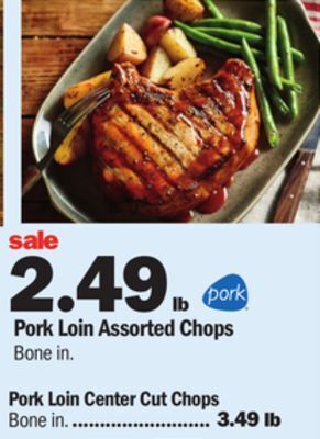Meijer Pork loin assorted chops offer