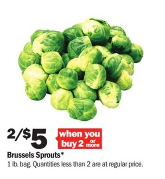 Meijer Brussels sprouts offer