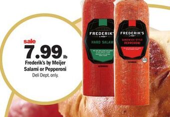 Meijer Frederik's by meijer salami or pepperoni offer