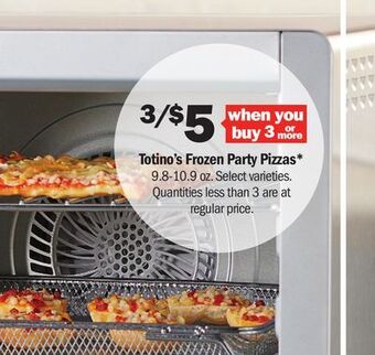 Meijer Totino's frozen party pizzas offer