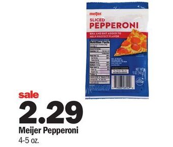 Meijer Meijer pepperoni offer