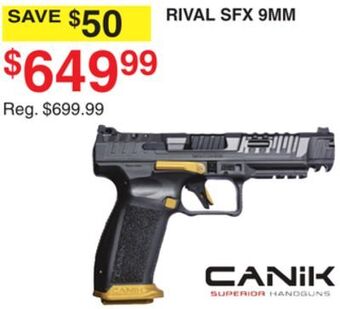 Dunham's Sports Canik rival sfx 9mm offer