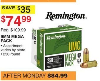 Dunham's Sports Remington 9mm mega pack offer