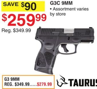 Dunham's Sports Taurus g3c 9mm offer