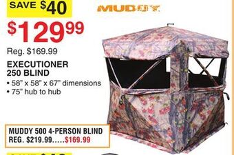 Dunham's Sports Muddy executioner 250 blind offer