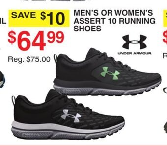 Dunham's Sports Under armour men's or women's assert 10 running shoes offer