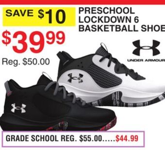 Dunham's Sports Under armour preschool lockdown 6 basketball shoes offer
