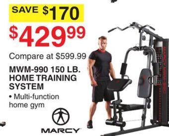 Dunham's Sports Marcy mwm 150 lb. home training system offer