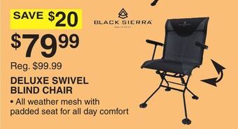 Dunham's Sports Black sierra deluxe swivel blind chair offer