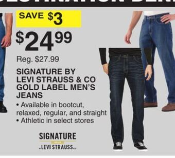 Dunham's Sports Signature by levi strauss & co gold label men's jeans offer