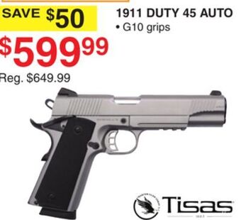 Dunham's Sports Tisas 1911 duty 45 auto offer