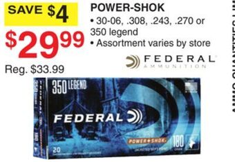 Dunham's Sports Federal power-shok offer