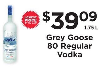 ShopRite Regular vodka offer