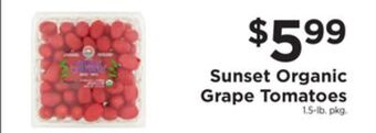 ShopRite Sunset organic grape tomatoes offer