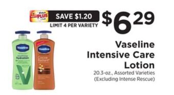 ShopRite Intensive care lotion offer