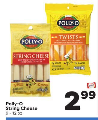 Weis Markets Polly-o string cheese offer