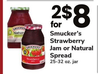 ACME Smucker's strawberry jam or natural spread offer