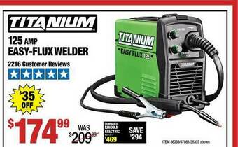 Harbor Freight Tools Titanium 125 AMP Easy-Flux Welder offer