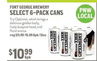 New Seasons Market Fort George Brewery Select 6-pack Cans offer