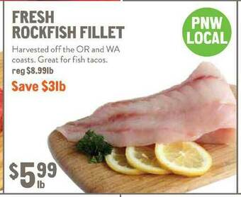 New Seasons Market Fresh Rockfish Fillet offer