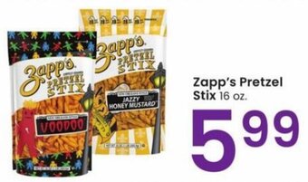 Albertsons Zapp's Pretzel Stix 16 oz. offer