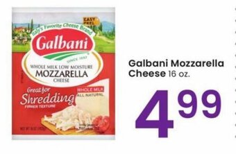 Albertsons Galbani Mozzarella Cheese 16 oz. offer