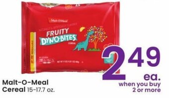 Albertsons Malt-O-Meal Cereal 15-17.7 oz. offer