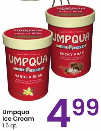 Albertsons Umpqua Ice Cream 1.5 qt. offer