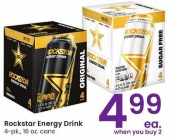 Albertsons Rockstar Energy Drink offer