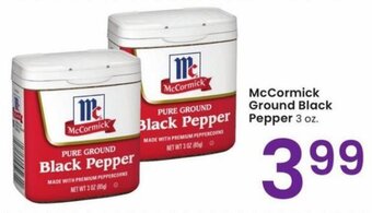 Albertsons McCormick Ground Black Pepper 3 oz. offer