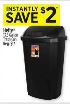 Dollar General Hefty 13.5 Gallon Trash Can offer