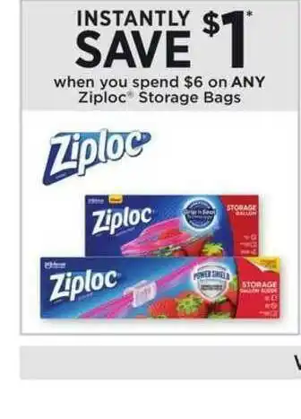Dollar General Ziploc Storage Bags offer