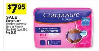 Dollar General Composure Protective Underwear Men's Or Women's offer
