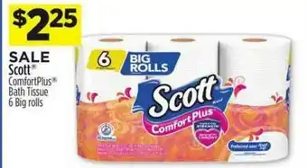 Dollar General Scott Comfrot Plus Bath Tissue 6 Big Rolls offer