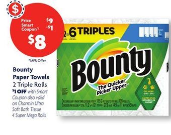 Family Dollar Bounty paper towels offer