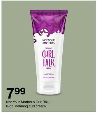 Target Not your mother's curl talk 6-oz. defining curl cream offer