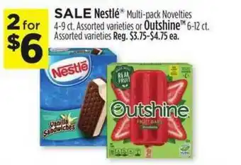 Dollar General Nestlé Multi-pack Novelties Or Outshine offer