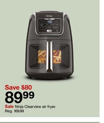 Target Ninja clearview air fryer offer