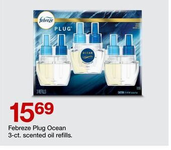 Target Febreze plug ocean 3-ct. scented oil refills offer