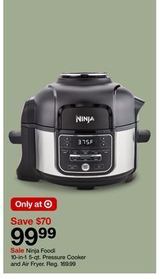 Target Ninja foodi 10-in-1 5-qt. pressure cooker and air fryer offer