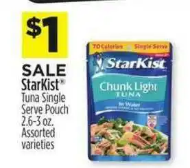 Dollar General Starkist Tuna Single Serve Pouch offer