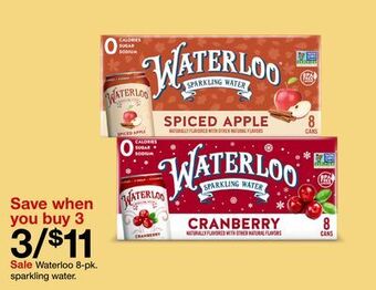 Target Waterloo 8 pk sparkling water offer