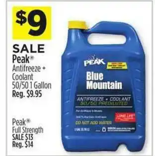 Dollar General Peak Antifreeze + Coolant 50-50 1 Gallon offer