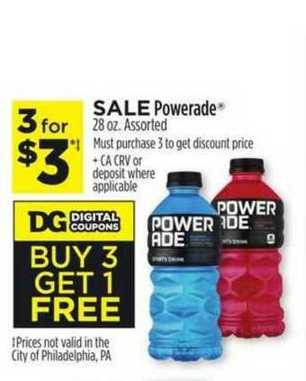 Dollar General Powerade offer