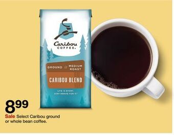 Target Caribou ground or whole bean coffee offer